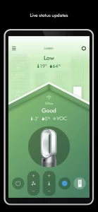 Dyson Link App for controlling the Dyson HP10 Air Purifier